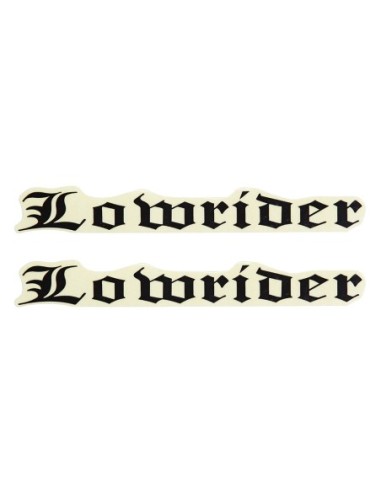 Lowrider Name Sticker MG Black Ground Transport.